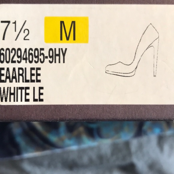 White platform heels. Enzo Angiolini. - Picture 4 of 4